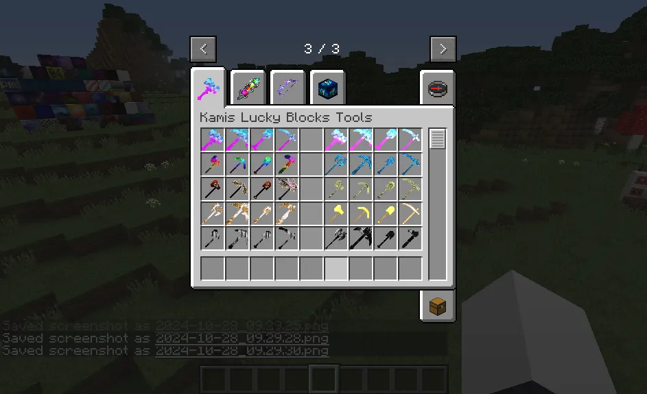 Kamis Lucky Block v1.0.4, Кастомизации, Minecraft