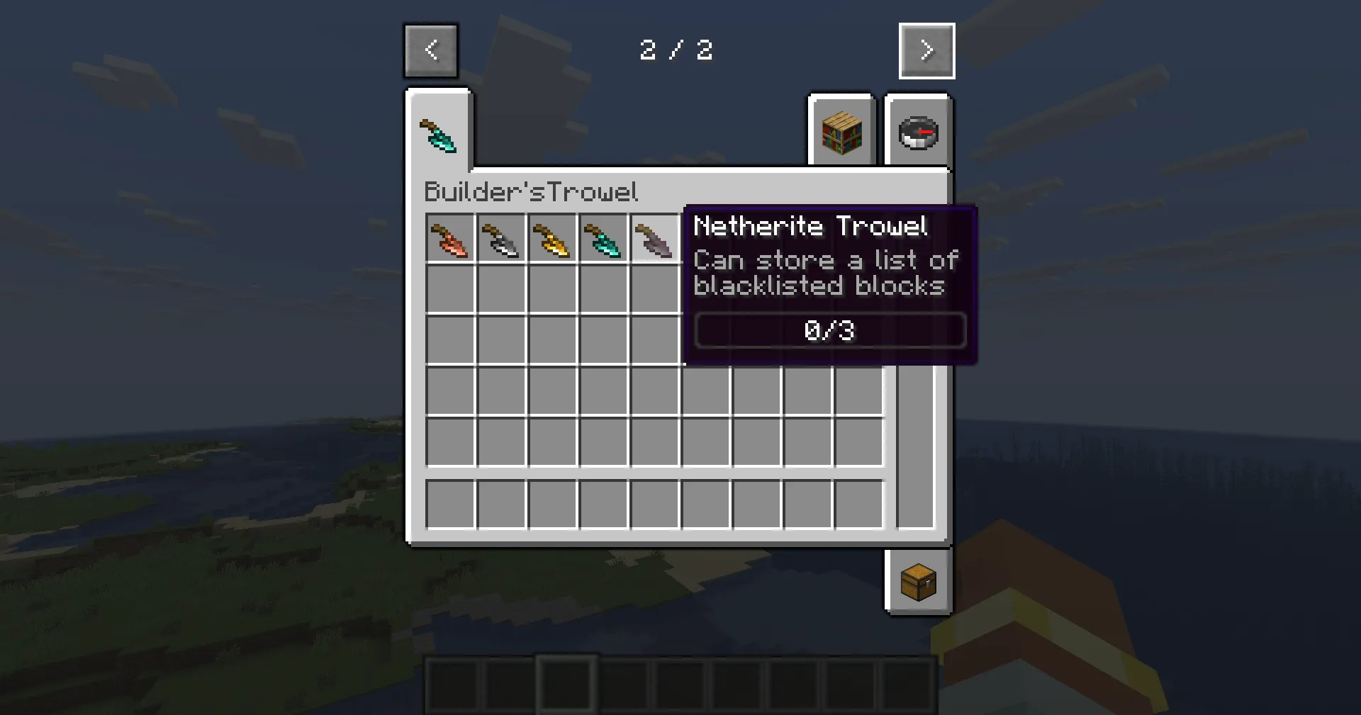 Builder'sTrowels, Моды, Minecraft