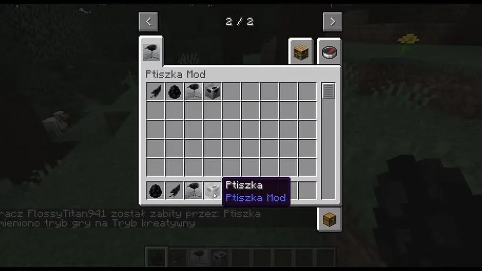 Ptiszka — скриншот 5 (Моды, Minecraft)