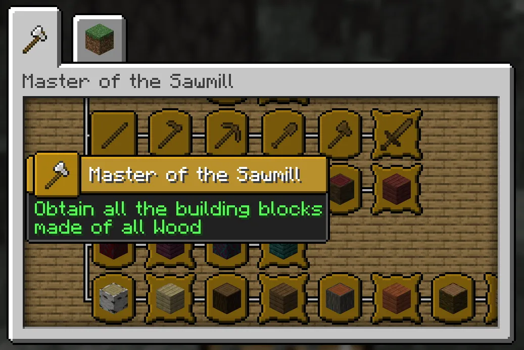 Wood Advancements — скриншот 3 (Моды, Minecraft)