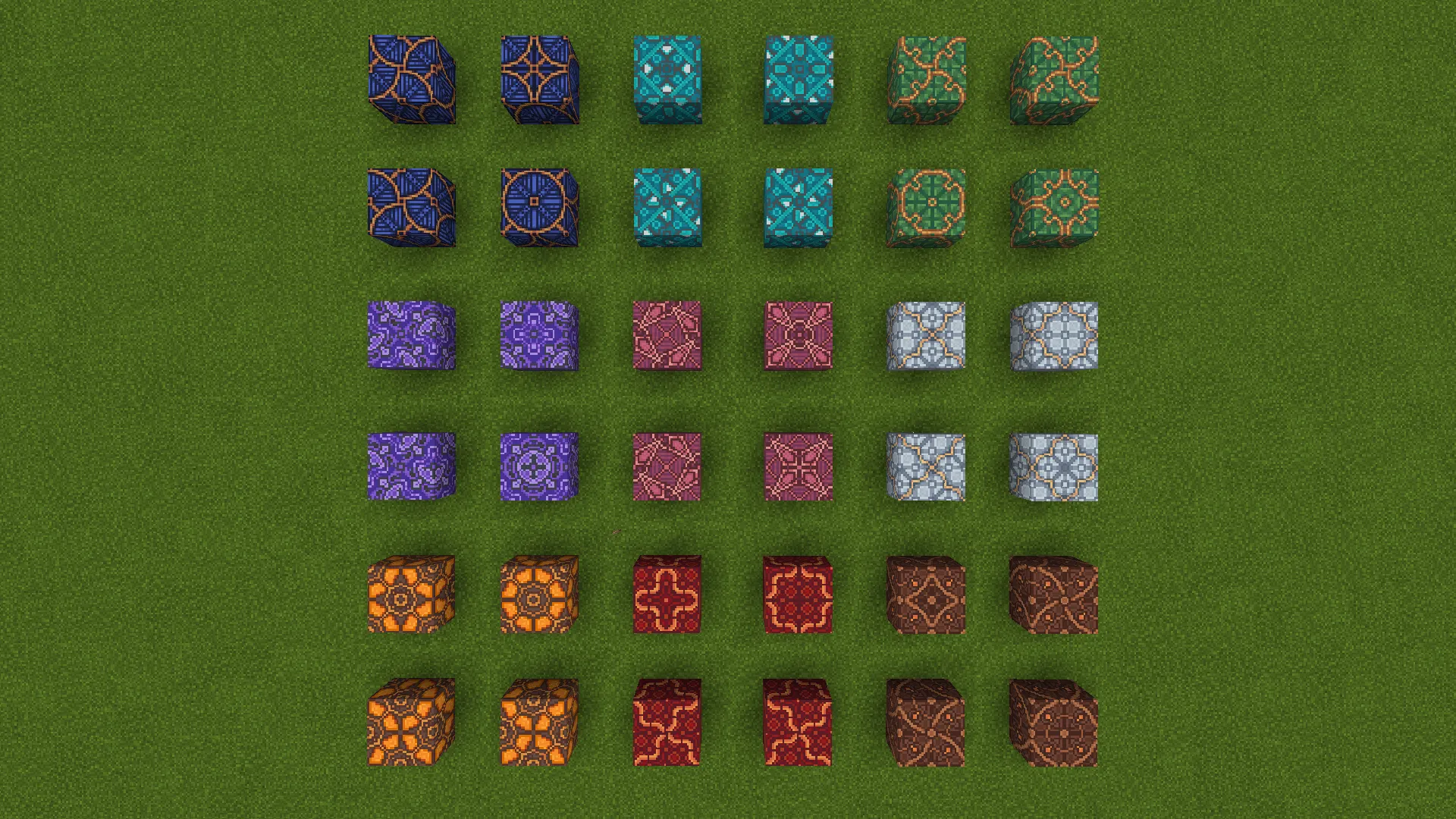 Glazed Terracotta Revamp, Текстуры, Minecraft