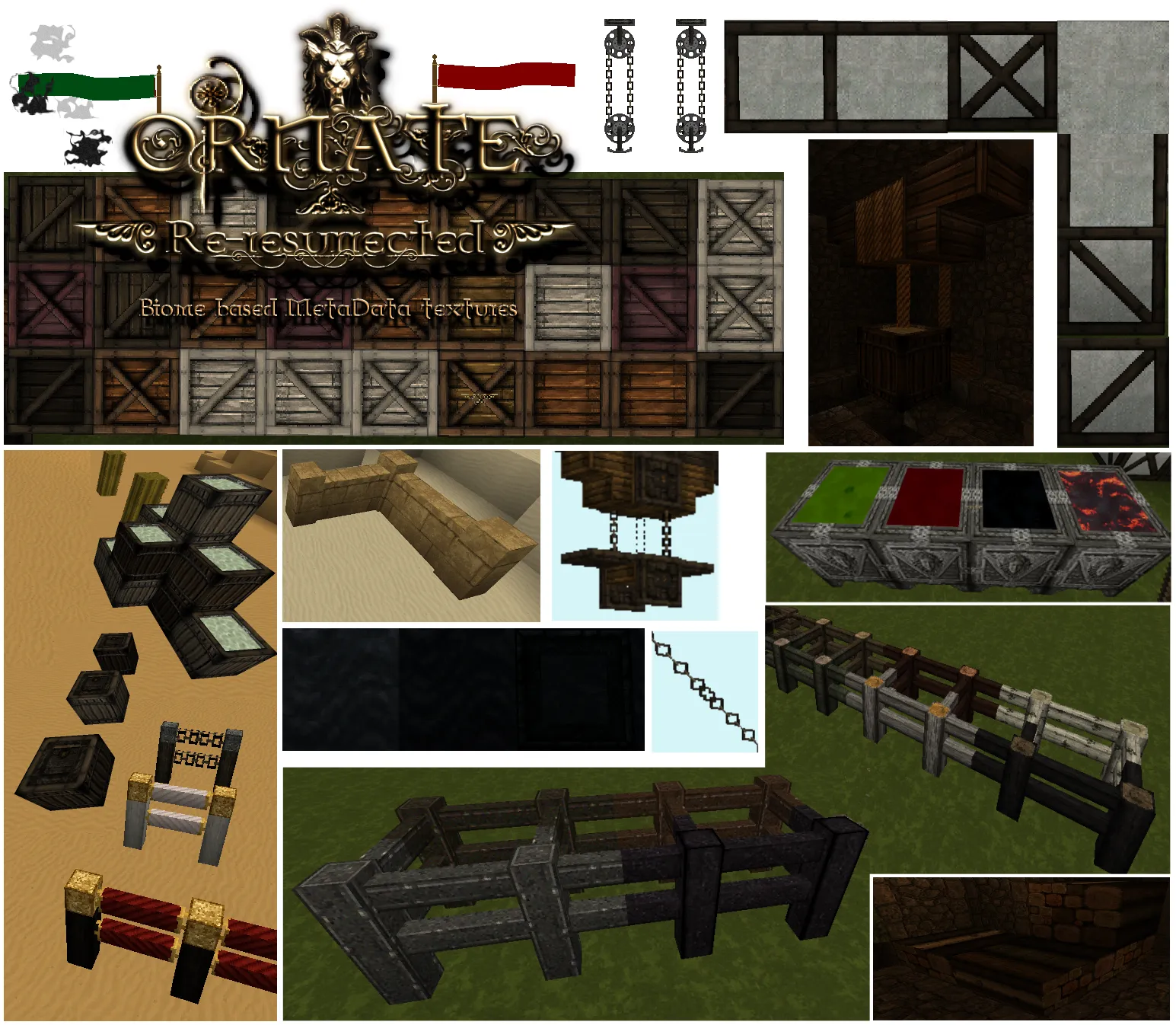 Ornate 5 Re-resurrected - MetaData AddOn — скриншот 6 (Текстуры, Minecraft)
