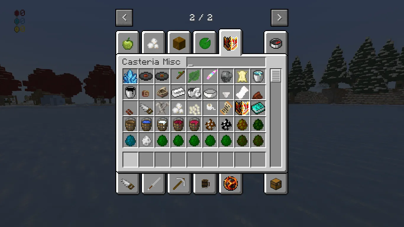 Casteria, Моды, Minecraft