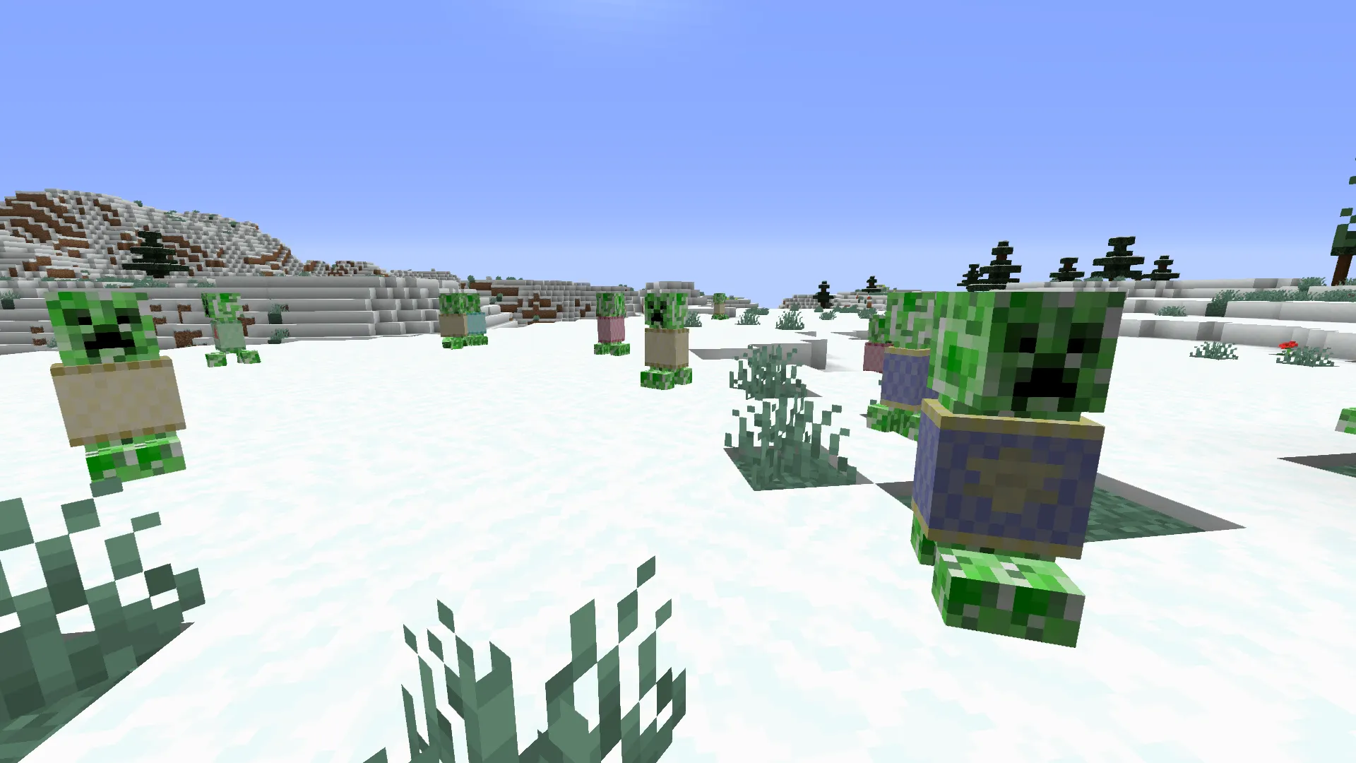 Creepers Wearing Sweaters — скриншот 1 (Текстуры, Minecraft)