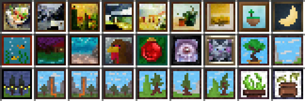What Painting I'm Looking At?, Текстуры, Minecraft