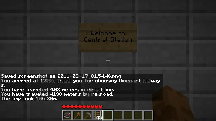 MinecartMeter — скриншот 2 (Плагины, Minecraft)