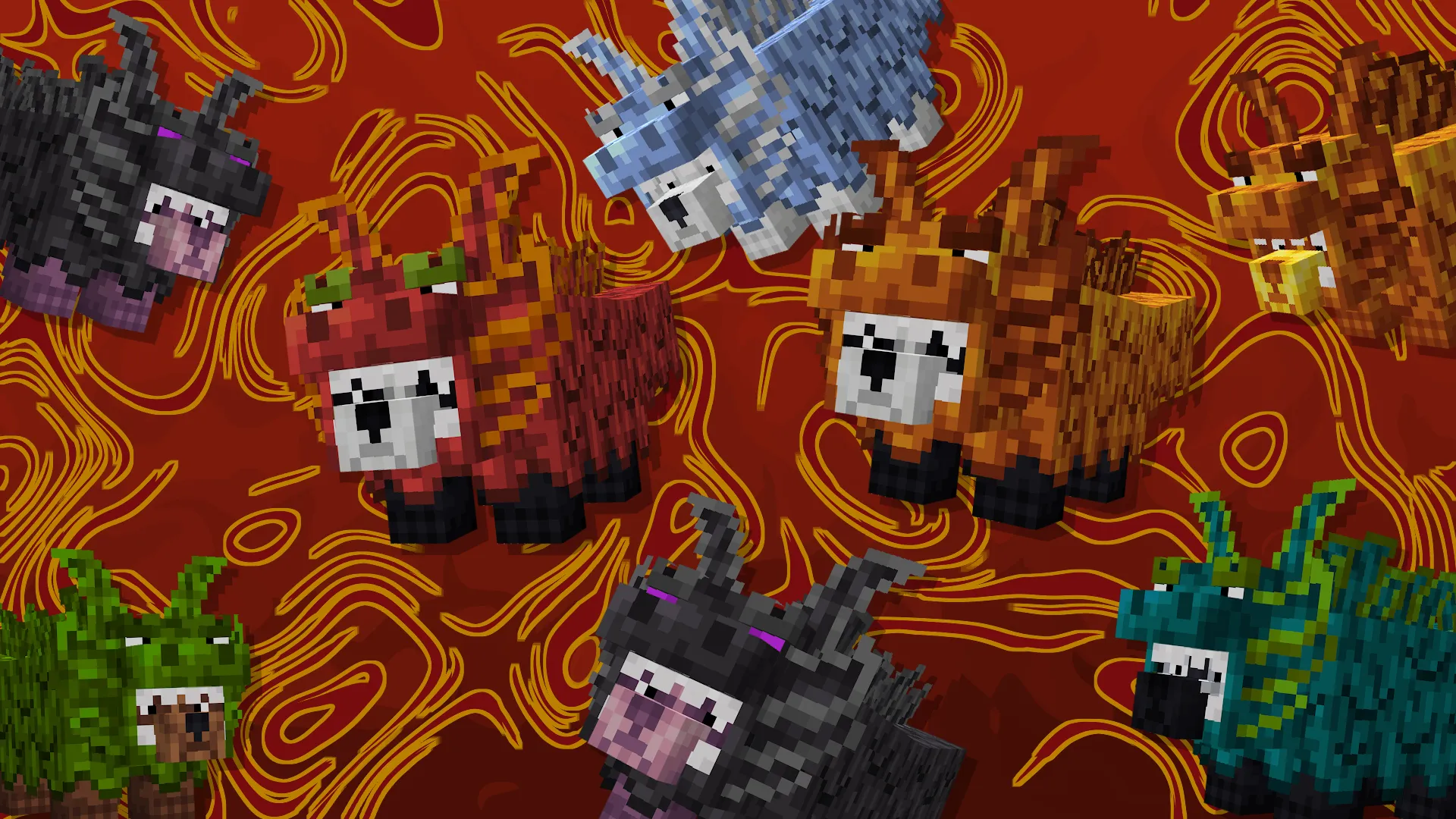 Puffier Pandas, Текстуры, Minecraft