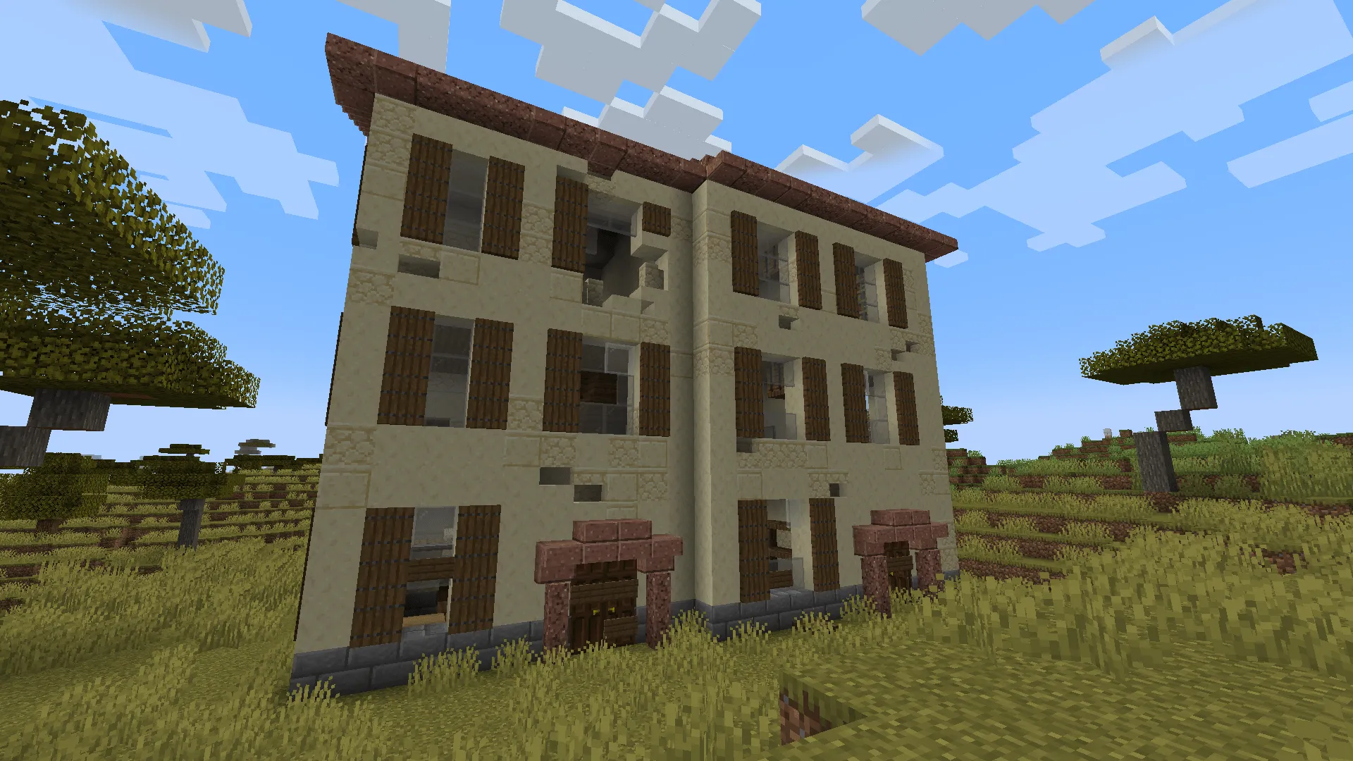 Apocalypse structures: Abandoned city buildings — скриншот 13 (Моды, Minecraft)