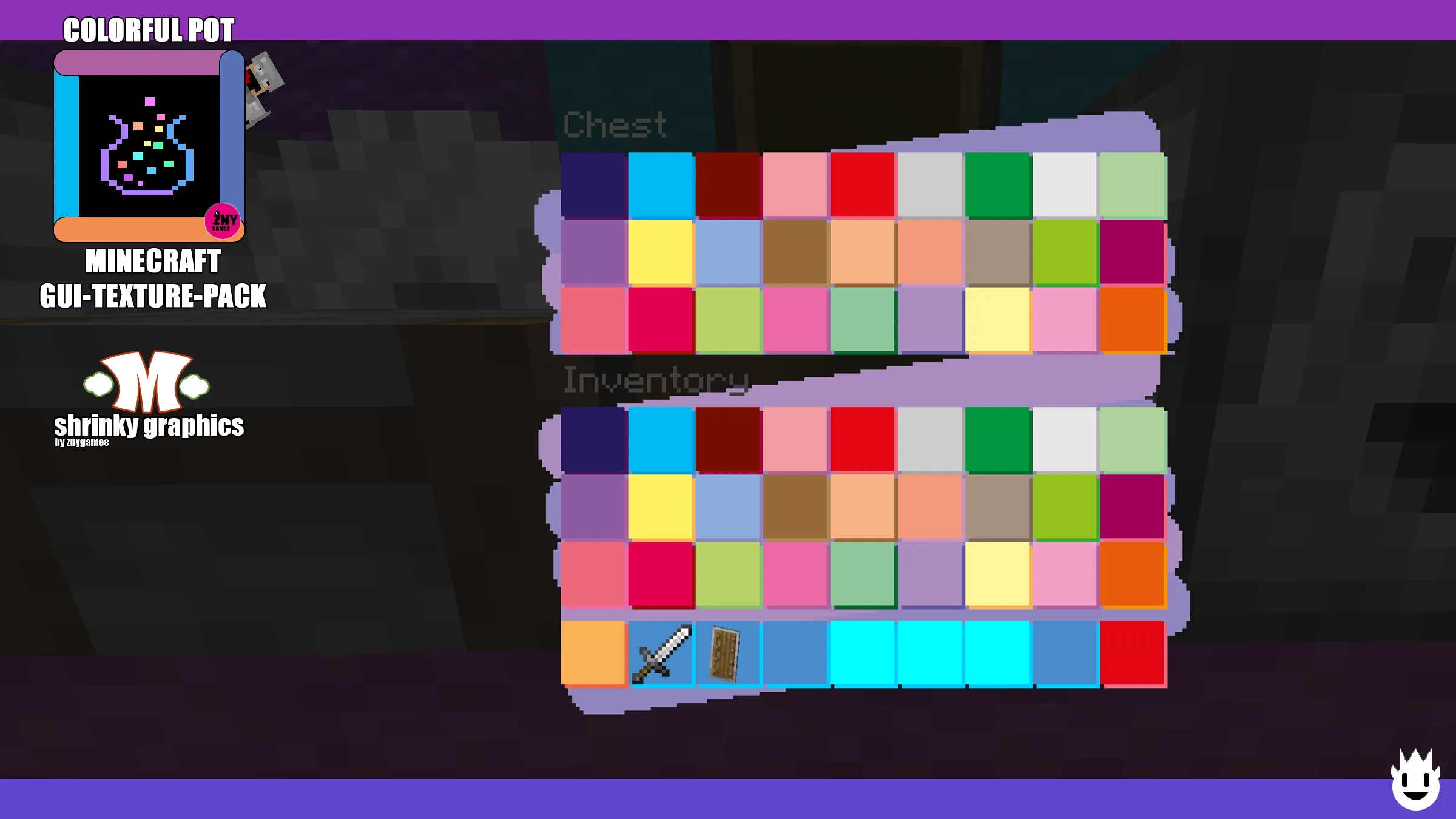 COLORFUL POT | GUI-TEXTURE-PACK — скриншот 6 (Текстуры, Minecraft)