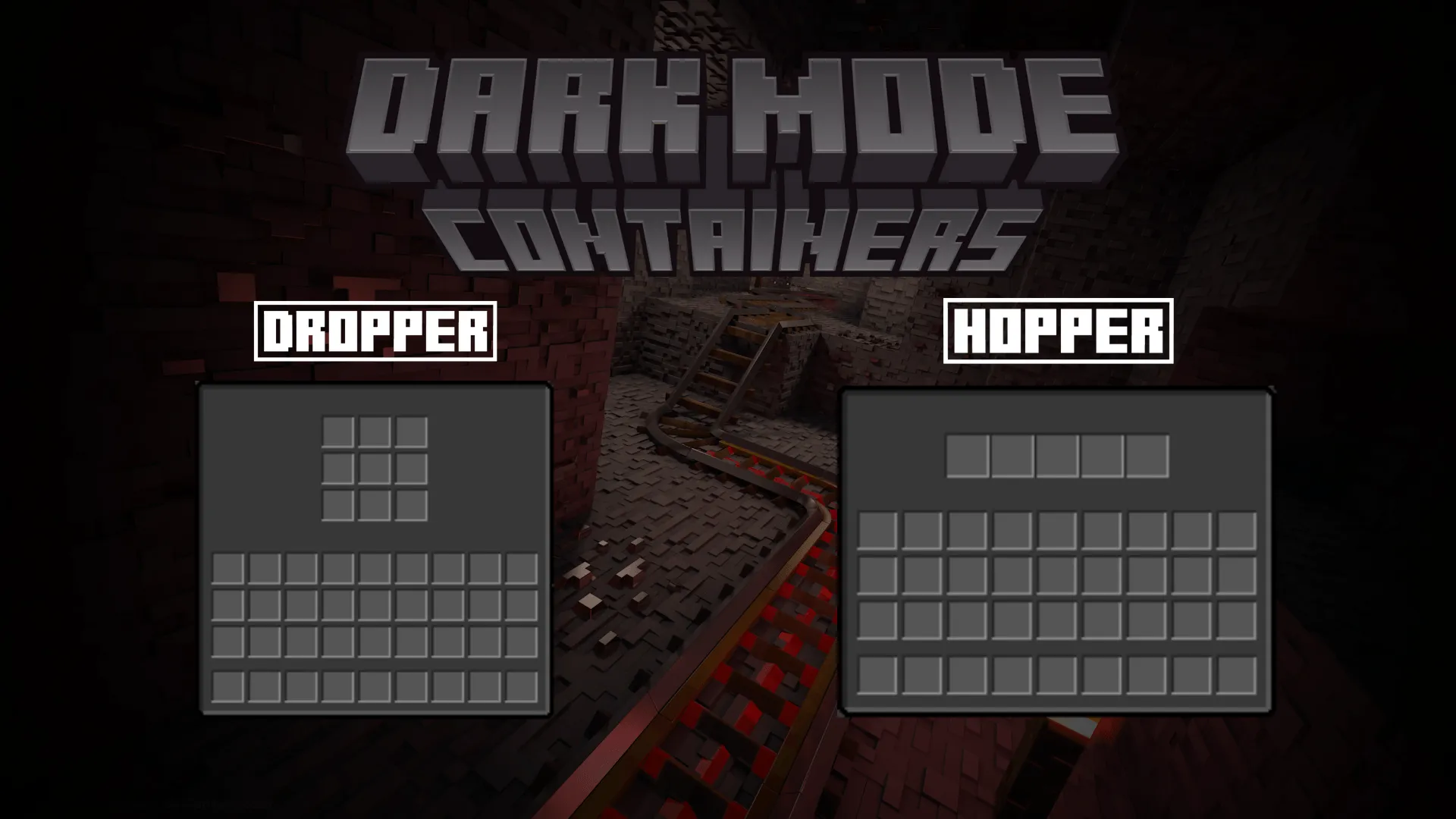 Dark Mode Containers v1, Текстуры, Minecraft