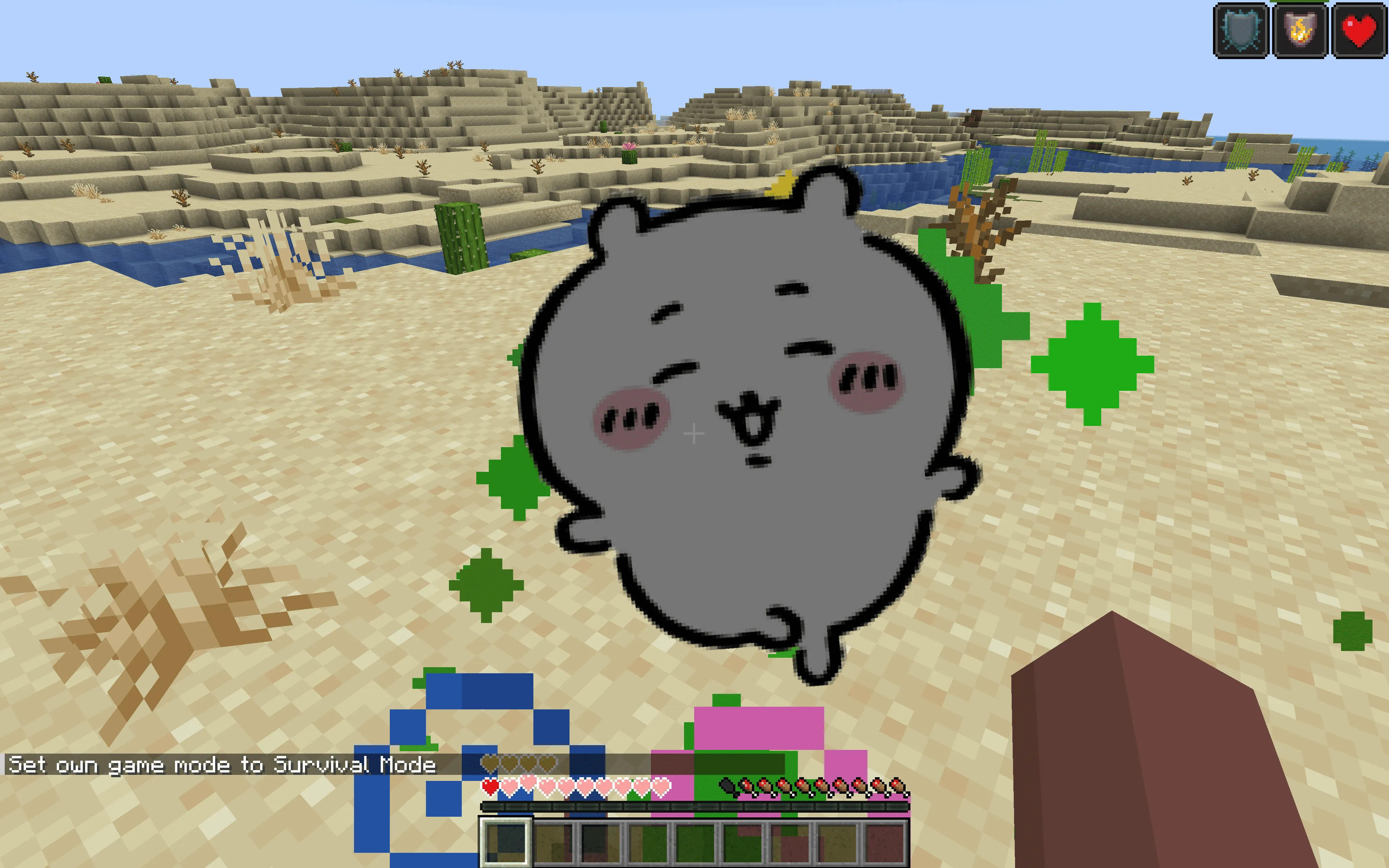 Chiikawa Totem of Undying — скриншот 3 (Текстуры, Minecraft)