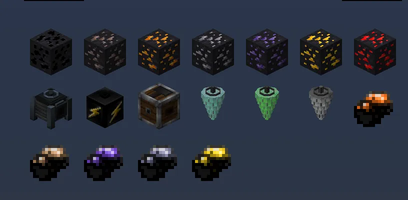 Drilling Veins, Моды, Minecraft