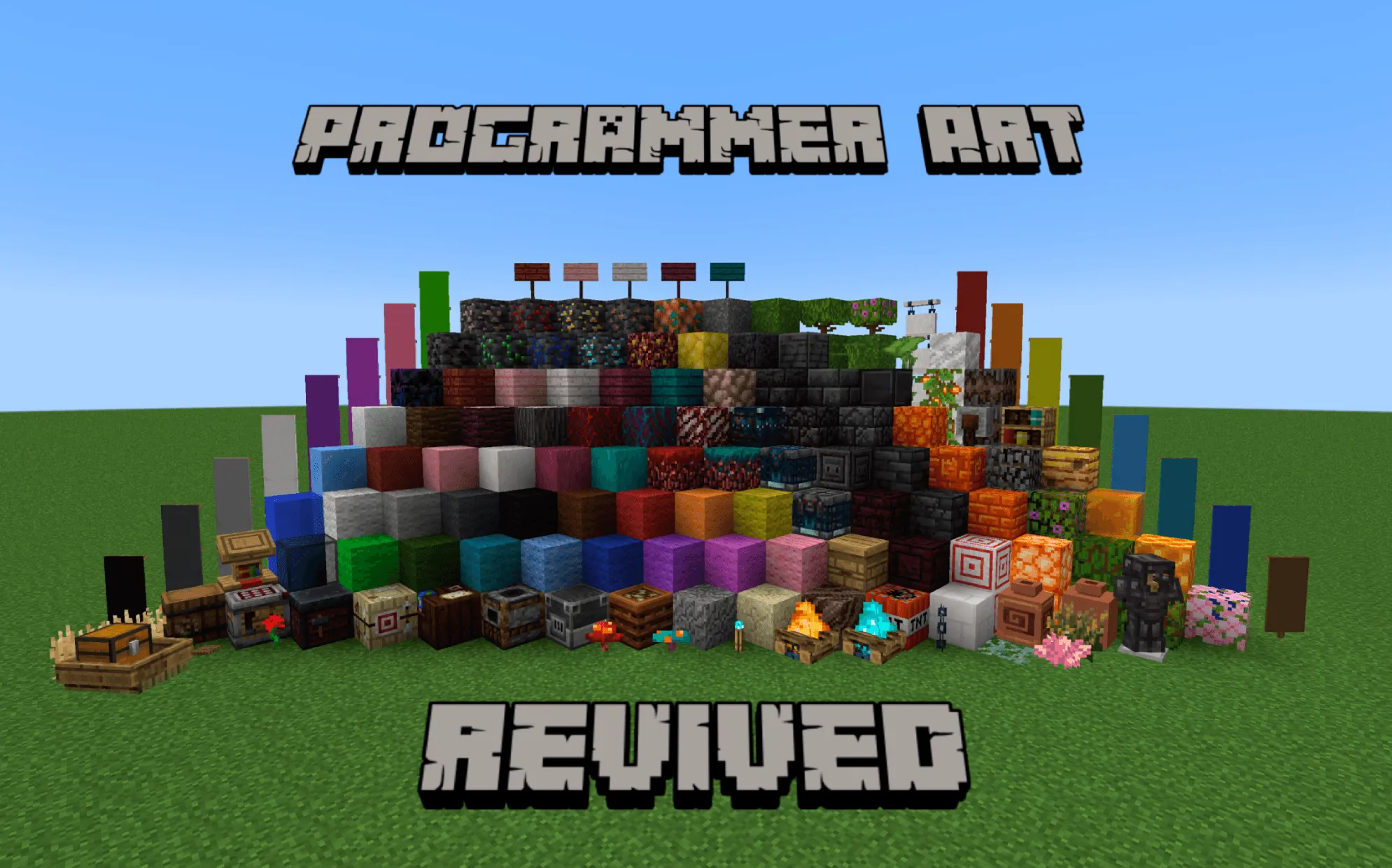 Programmer Art Revived — скриншот 1 (Текстуры, Minecraft)