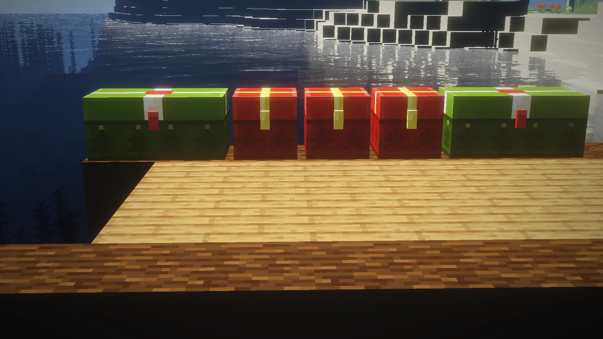 Christmas Chest Texture — скриншот 2 (Текстуры, Minecraft)