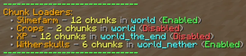 Ultimate Chunk Loader — скриншот 1 (Плагины, Minecraft)