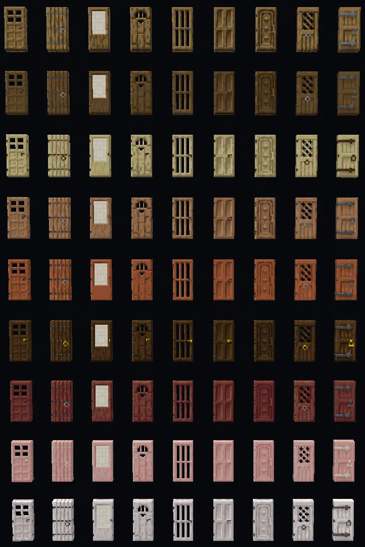 Vanilla Doors Plus, Моды, Minecraft