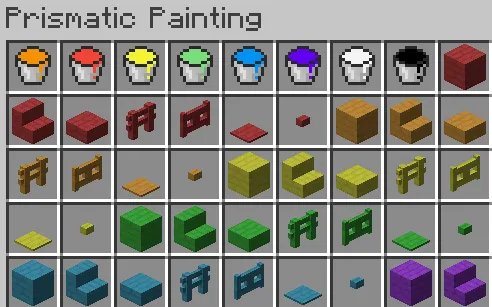 Prismatic Painting, Моды, Minecraft