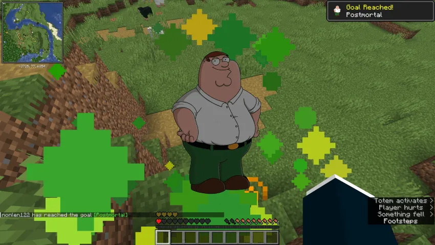 Peter Griffin totem of undying — скриншот 1 (Текстуры, Minecraft)