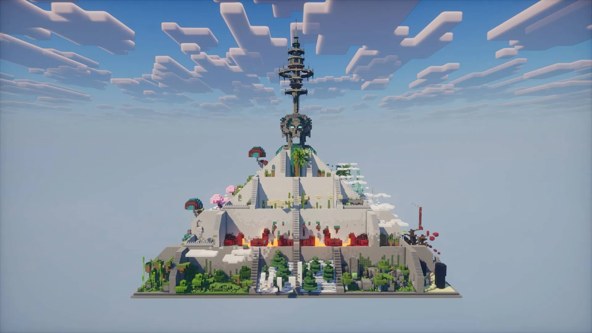 Pyramid Parkour, Карты, Minecraft