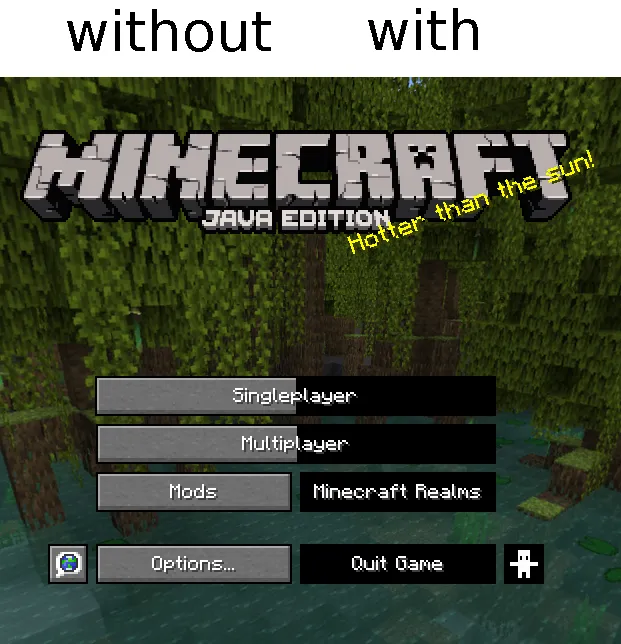 cleaner gui, Текстуры, Minecraft