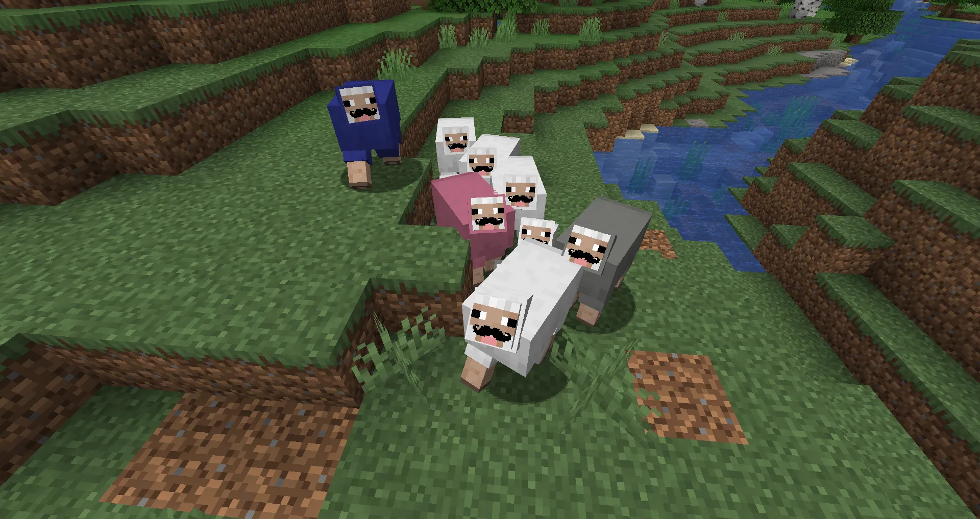 Mustache Sheep — скриншот 1 (Текстуры, Minecraft)