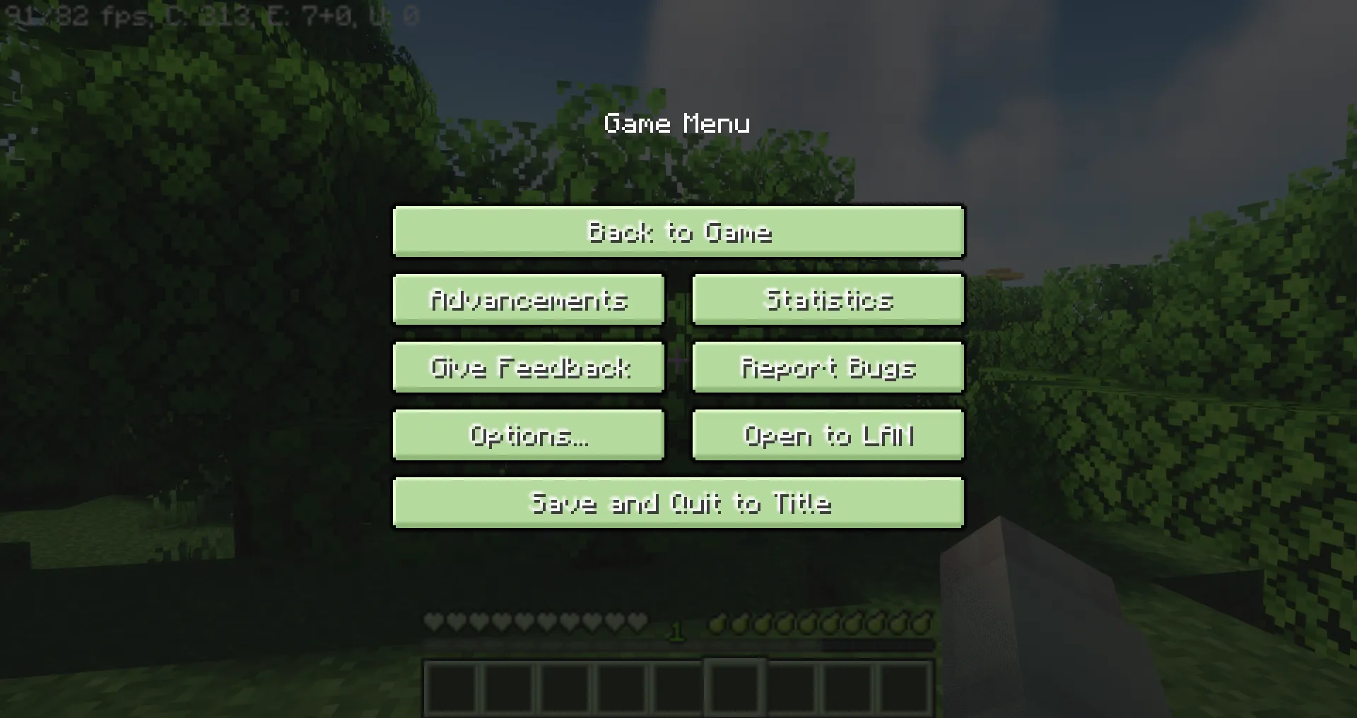 Pinku's Green GUI Pack — скриншот 2 (Текстуры, Minecraft)
