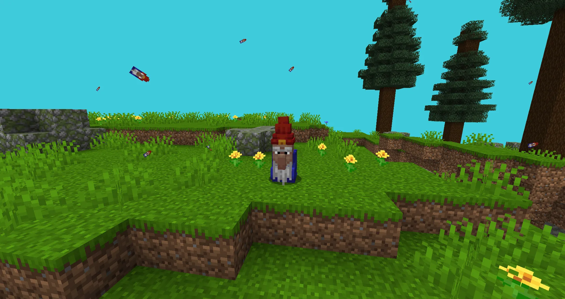 Gnomecraft: invasion of the gnomes, creation of a gnome-million names — скриншот 2 (Моды, Minecraft)