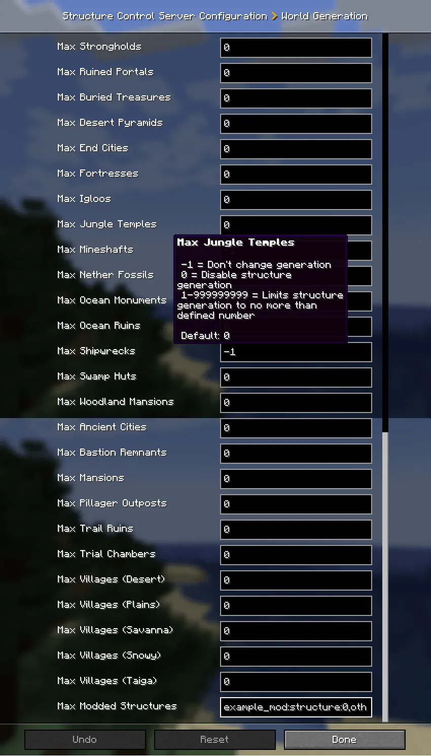 Structure Control: Ruined Portals, Villages, Stronghold, Nether Portal, Custom Structures, and more!, Моды, Minecraft
