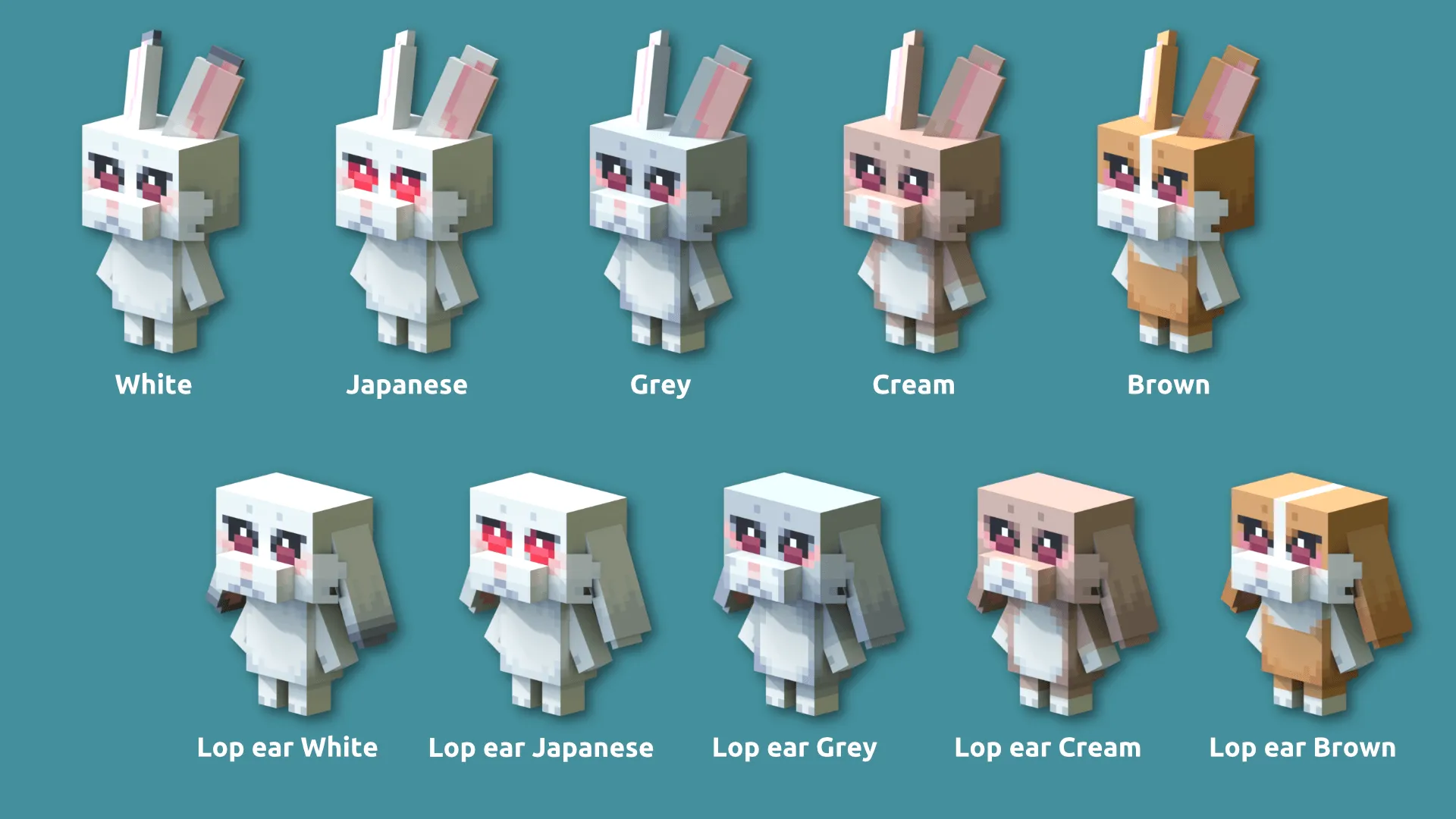 Wagi's Furry Villager, Текстуры, Minecraft