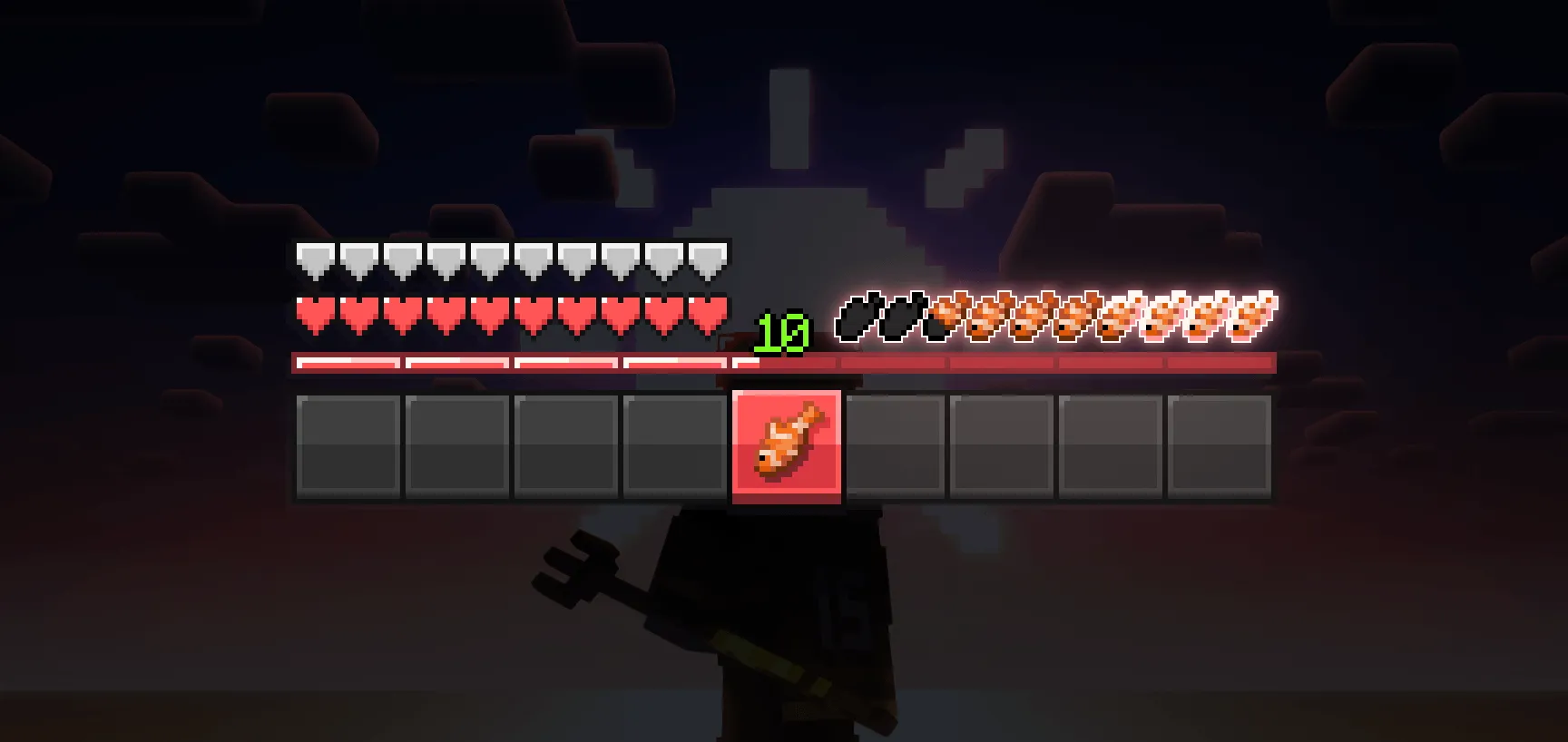 Tropical Hunger Bar — скриншот 2 (Текстуры, Minecraft)