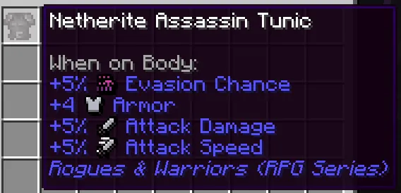 Attribute Icons (RPG Series), Текстуры, Minecraft