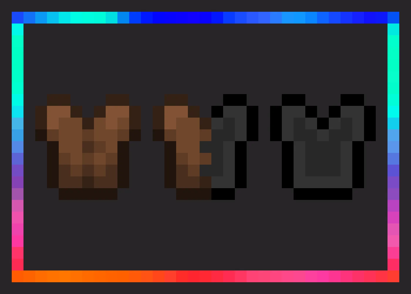 Dev's Better Armor Icons - Leather Edition — скриншот 1 (Текстуры, Minecraft)