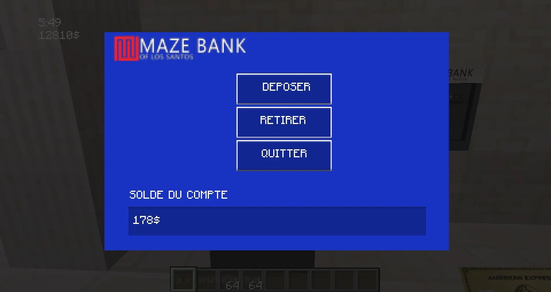 MCGTA ECONOMY (ATM FOR ROLE PLAY SERVER), Моды, Minecraft