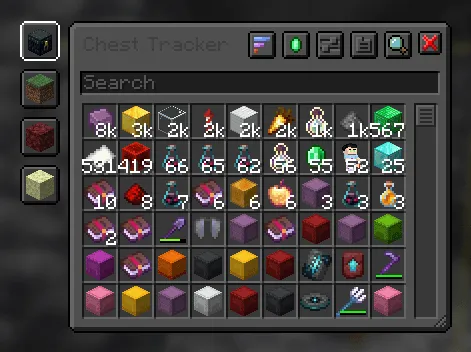 Chest Tracker (Unofficial port), Моды, Minecraft