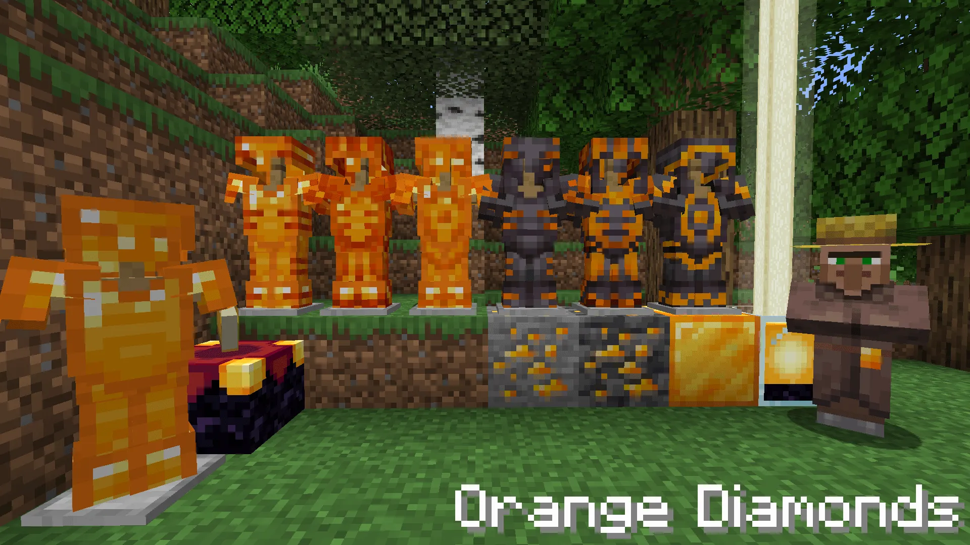 Amber Gem and Orange Diamonds — скриншот 5 (Текстуры, Minecraft)