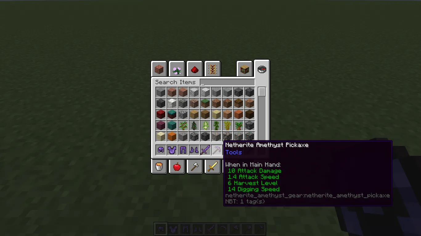 Netherite Amethyst Gear, Моды, Minecraft