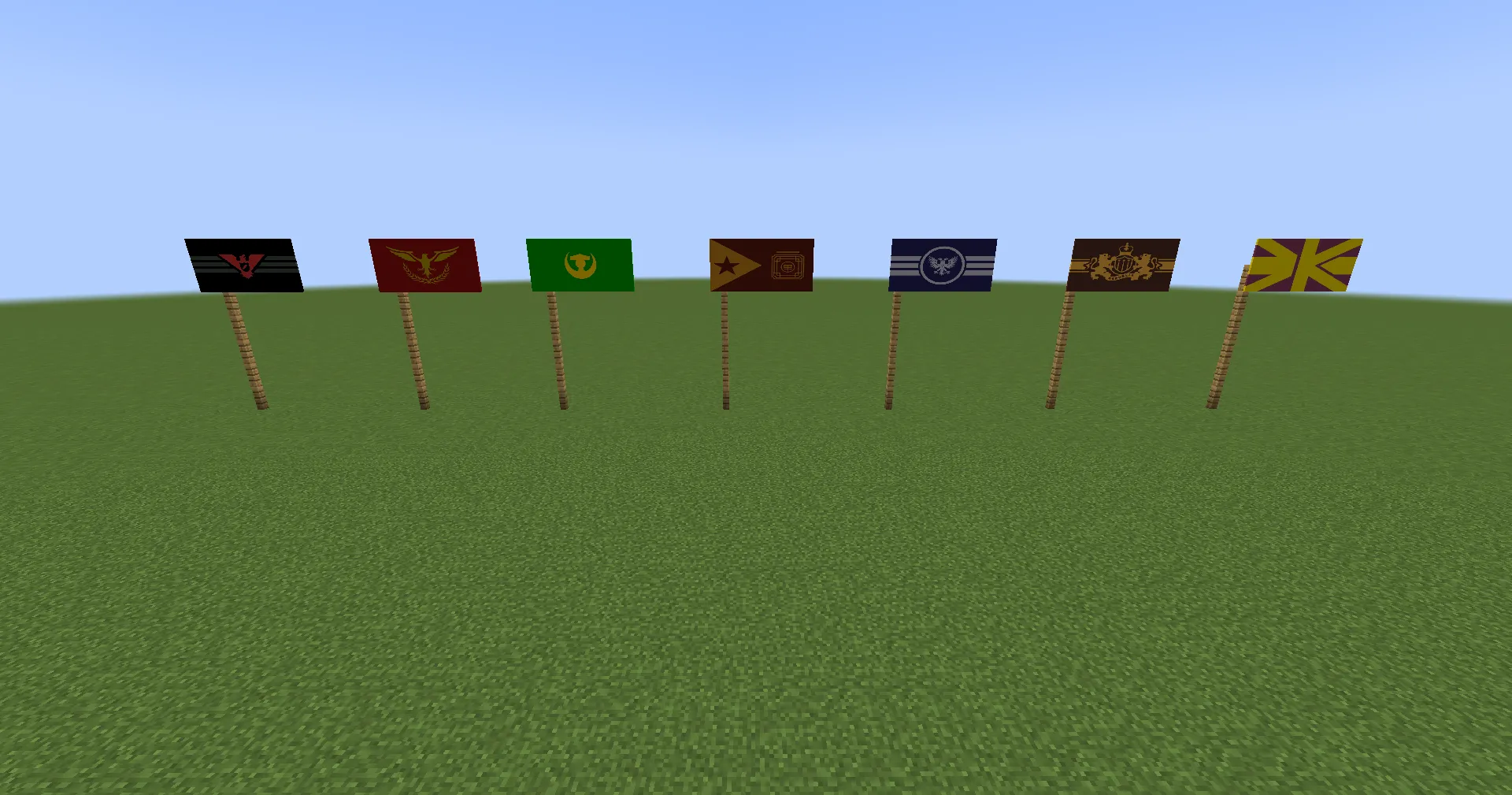 Flags from Papers, Please, Текстуры, Minecraft