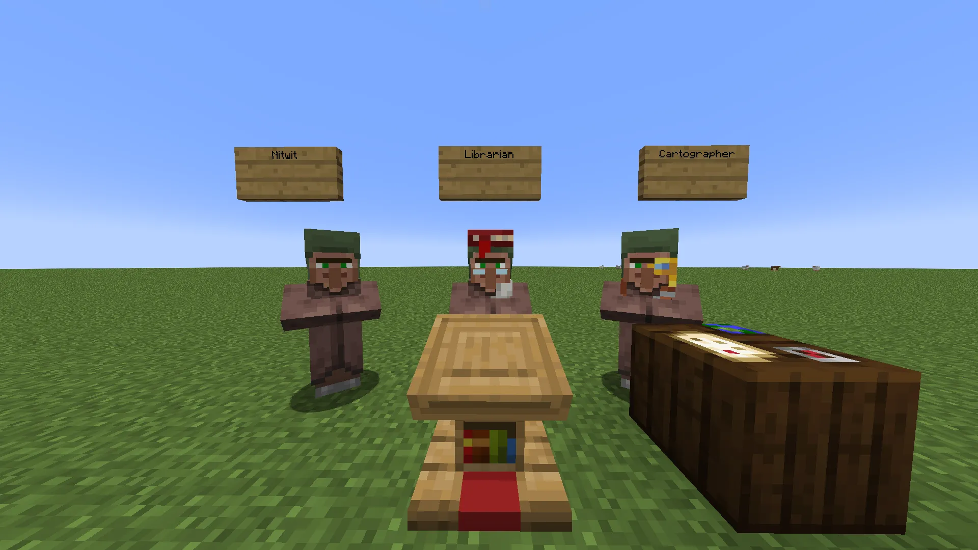Villager fix (no green hats) — скриншот 2 (Текстуры, Minecraft)
