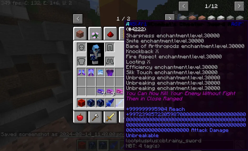 Combat Lucky Block!, Кастомизации, Minecraft