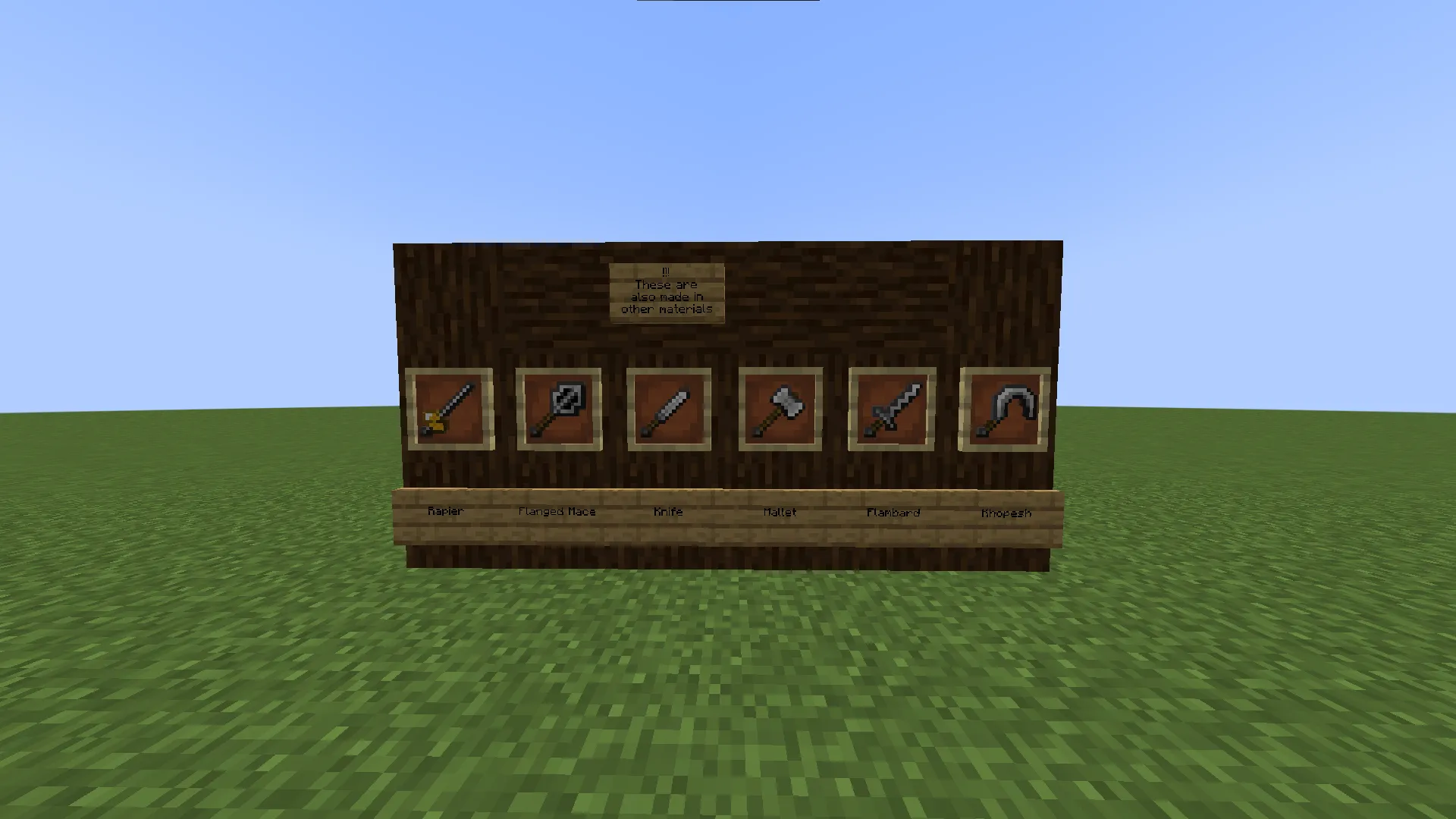 Weapons and Extras!, Моды, Minecraft