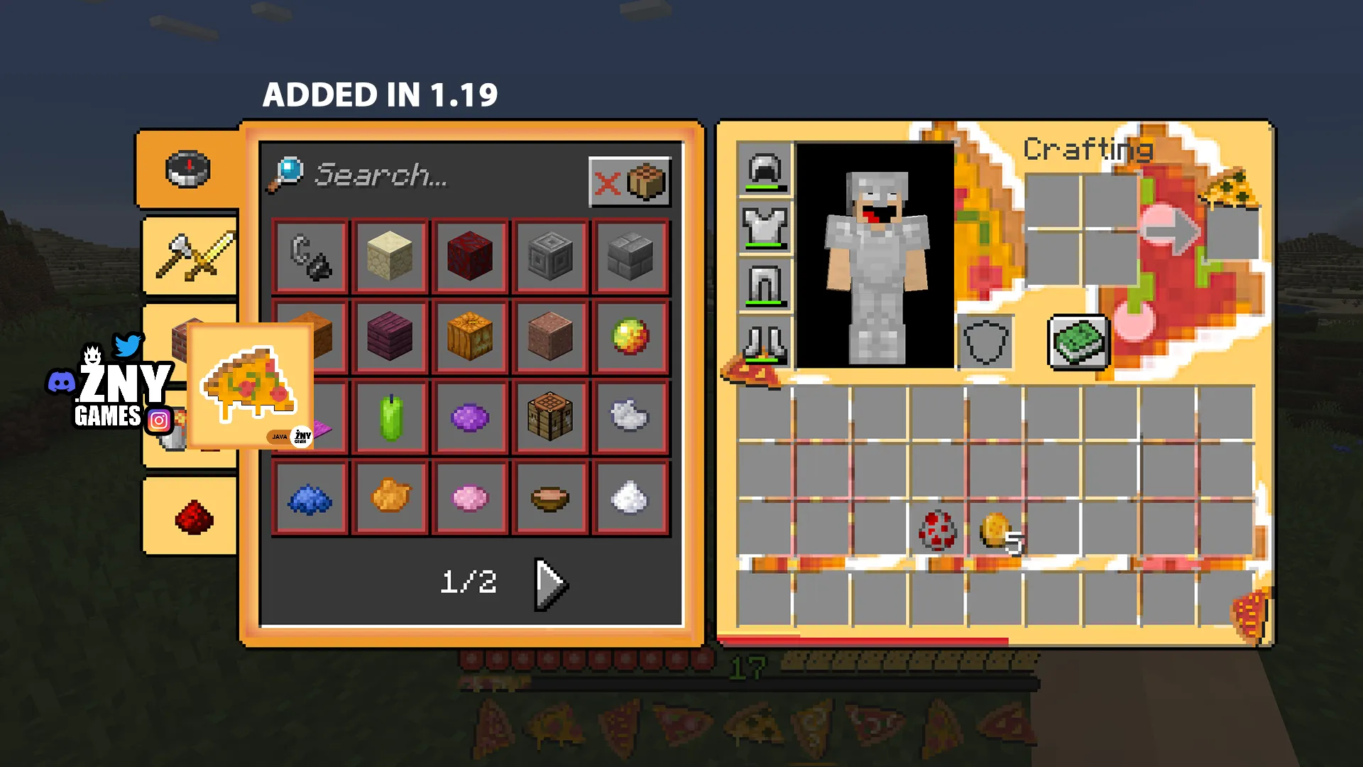 ONE PIZZA, Текстуры, Minecraft