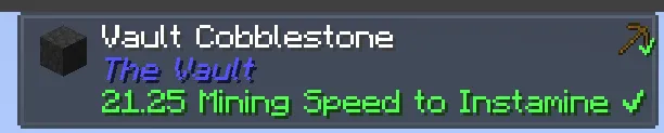 VH Mining Speedometer, Моды, Minecraft