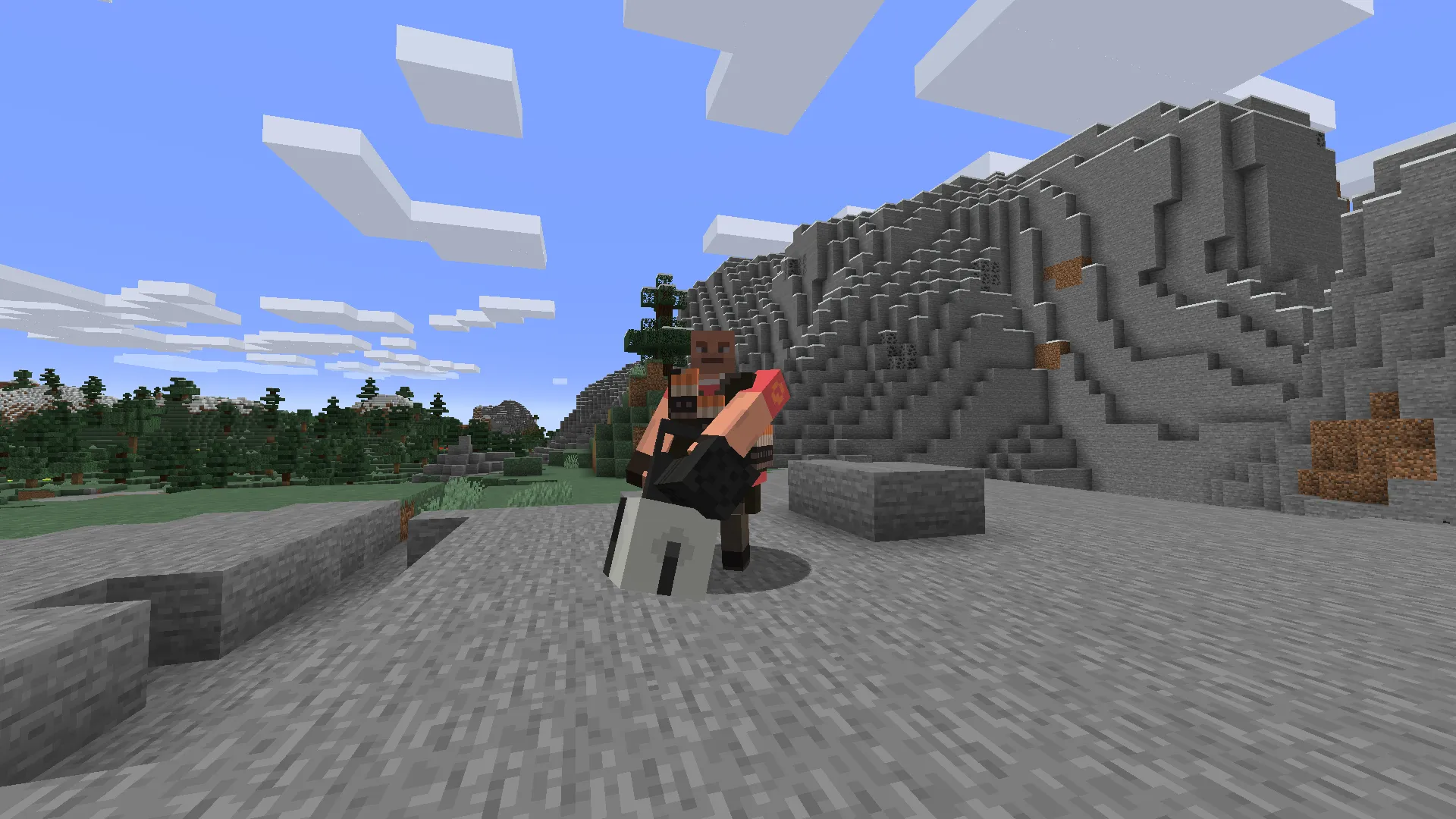 Team Fortress 2 Mercenary Illagers Pack — скриншот 5 (Текстуры, Minecraft)
