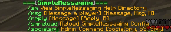 SimpleMessaging — скриншот 2 (Плагины, Minecraft)