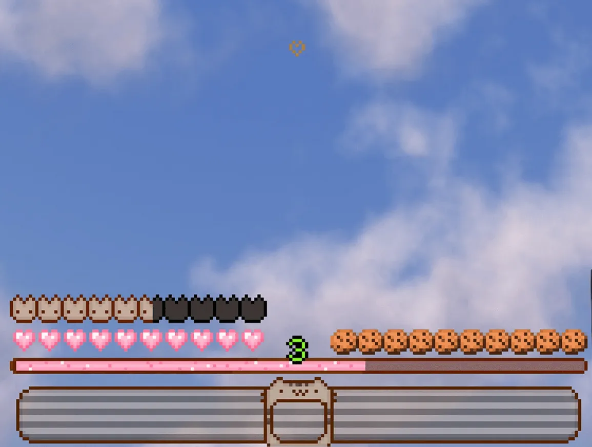 Luvstar's Pusheen Hotbar — скриншот 2 (Текстуры, Minecraft)
