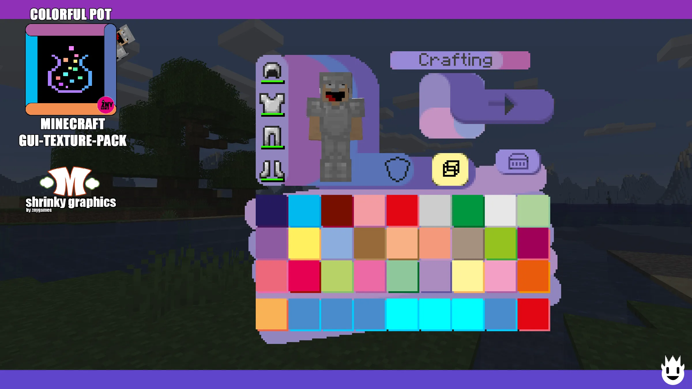 COLORFUL POT | GUI-TEXTURE-PACK — скриншот 2 (Текстуры, Minecraft)