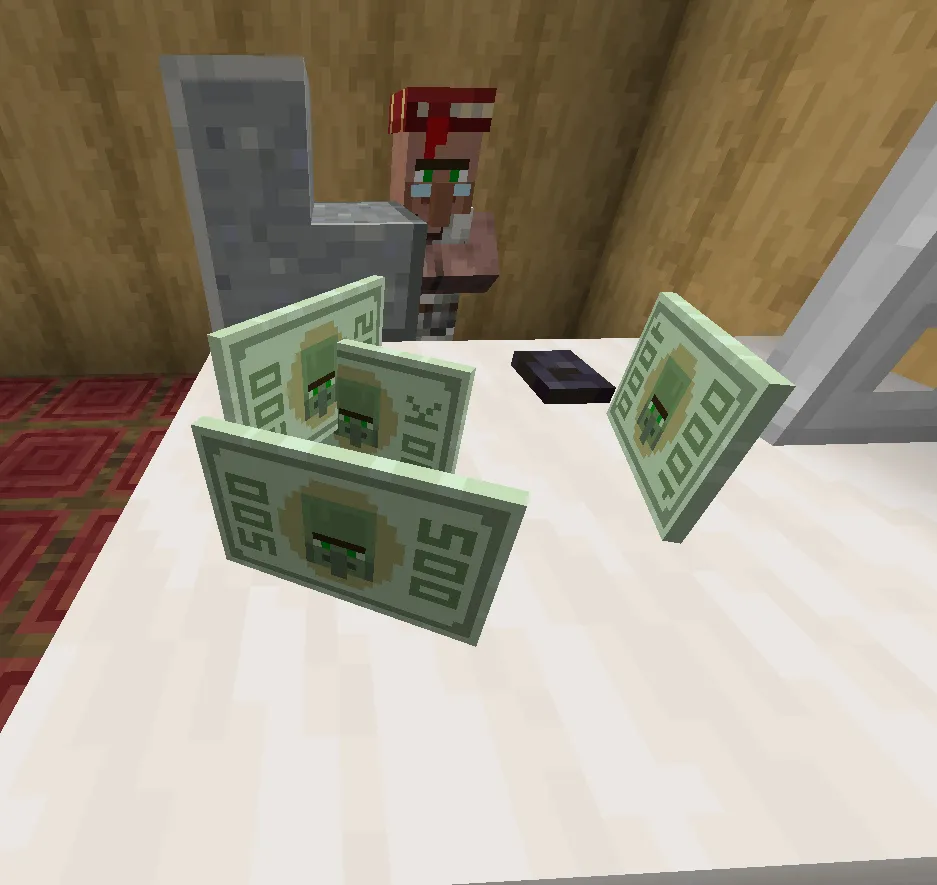 Mine Dollar Bill, Текстуры, Minecraft