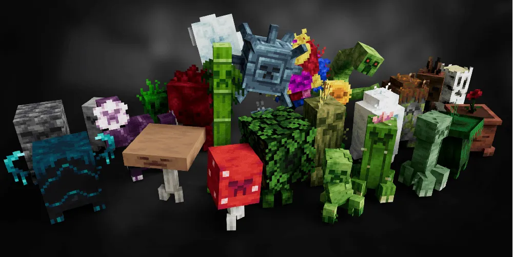 Creepers Refreshed + Fresh Animations — скриншот 1 (Текстуры, Minecraft)