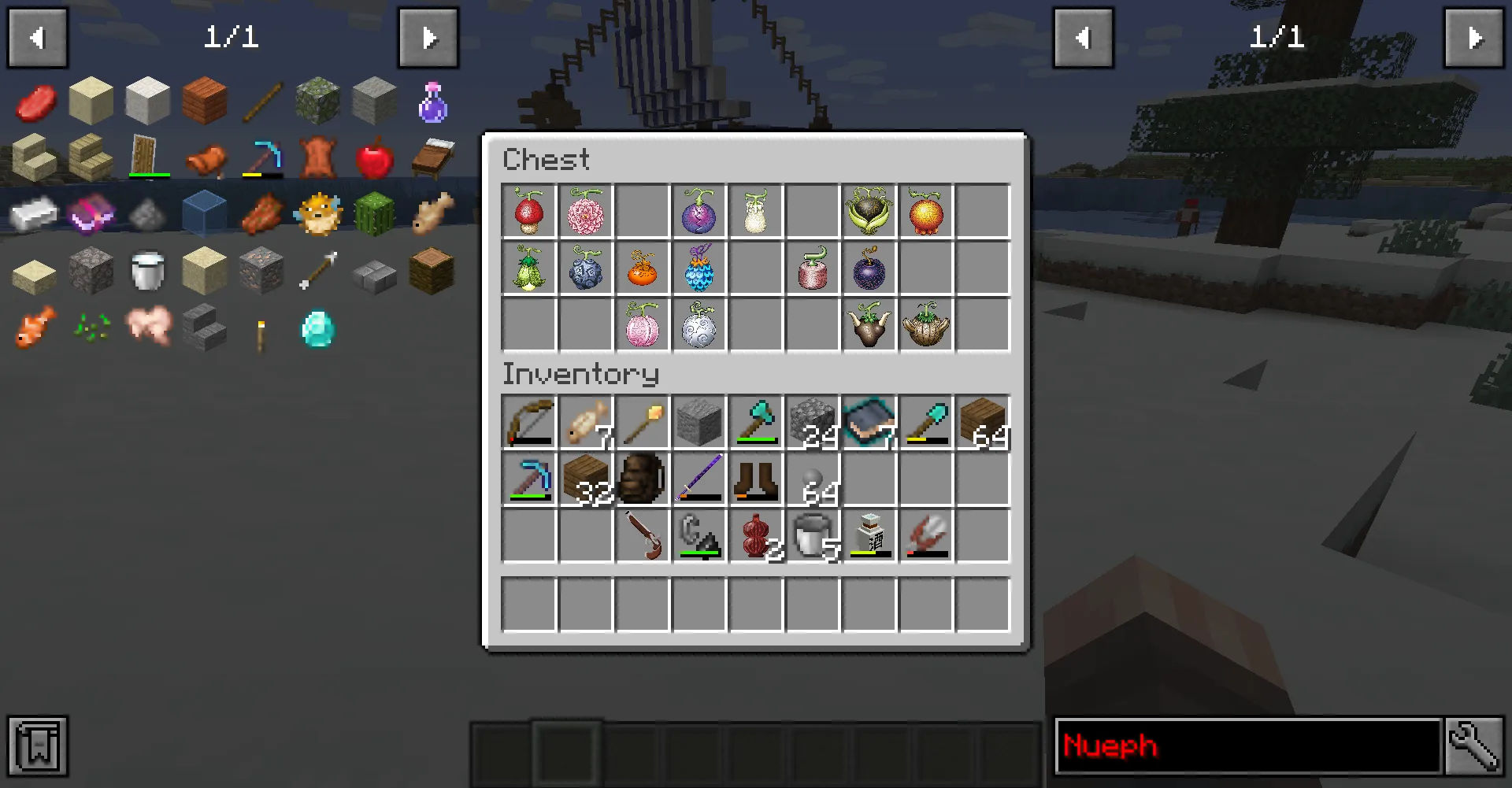 Nueph's Devil fruits — скриншот 6 (Текстуры, Minecraft)