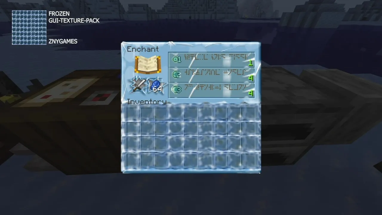 FROZEN, Текстуры, Minecraft